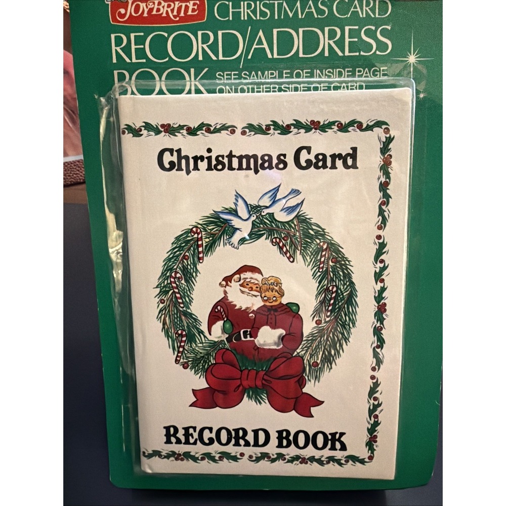 Vintage Walgreen Christmas Card Record/Address Book New Sealed!